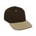 Black Prostyle Structured-Khaki Visor, Eyelets