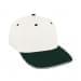 White Prostyle Structured-Hunter Green Visor, Eyelets