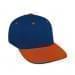Navy Prostyle Structured-Orange Visor, Eyelets