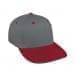 Light Gray Prostyle Structured-Red Visor, Eyelets