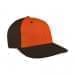 Orange Prostyle Structured-Black Back Half, Visor