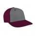 Light Gray Prostyle Structured-Burgundy Back Half, Visor