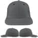 USA Made Light Gray-Burgundy Prostyle Structured Cap