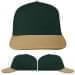 USA Made Hunter Green-Khaki Prostyle Structured Cap