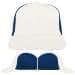 USA Made White-Navy Prostyle Structured Cap