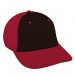 Black-Red Domestic Snapback Dad Cap 3Q Image