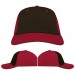 Black-Red Domestic Snapback Dad Cap VIRTUAL Image