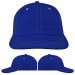 Royal Blue-Light Gray Domestic Snapback Dad Cap VIRTUAL Image