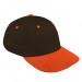 Black-Orange Domestic Velcro Dad Cap 3Q Image