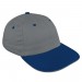 Light Gray-Navy Domestic Velcro Dad Cap 3Q Image