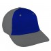Royal Blue-Light Gray Domestic Velcro Dad Cap 3Q Image