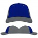 Royal Blue-Light Gray Domestic Velcro Dad Cap VIRTUAL Image
