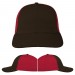 Black-Red Domestic Velcro Dad Cap VIRTUAL Image