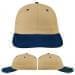 USA Made Khaki-Navy Unstructured "Dad" Cap