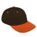 Black Unstructured "Dad"-Orange Visor, Eyelets