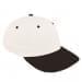 White Unstructured "Dad"-Black Visor, Eyelets
