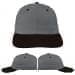 USA Made Light Gray-Black Unstructured "Dad" Cap