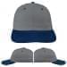 USA Made Light Gray-Navy Unstructured "Dad" Cap