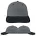 USA Made Light Gray-Dark Gray Unstructured "Dad" Cap