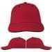 USA Made Red-Black Unstructured "Dad" Cap
