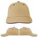 USA Made Khaki-Burgundy Unstructured "Dad" Cap