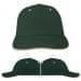 USA Made Hunter Green-Khaki Unstructured "Dad" Cap