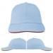 Light Blue-Red Wool Velcro Dad Cap, Virtual Image