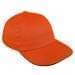 Orange-Black Canvas Leather Dad Cap