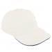 White-Navy Twill Stretchfit Dad Cap