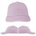 Pink-White Organic Slide Buckle Dad Cap, Virtual Image