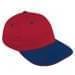 Red Unstructured "Dad"-Navy Visor, Eyelets