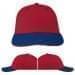 USA Made Red-Navy Unstructured "Dad" Cap