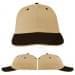 USA Made Khaki-Black Unstructured "Dad" Cap