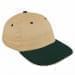 Khaki Unstructured "Dad"-Hunter Green Visor, Eyelets