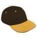 Black Unstructured "Dad"-Athletic Gold Visor, Eyelets