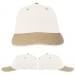 USA Made White-Khaki Unstructured "Dad" Cap