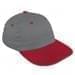Light Gray Unstructured "Dad"-Red Visor, Eyelets