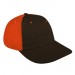 Black-Orange Brushed Velcro Dad Cap 3Q Image