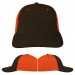 Black-Orange Brushed Velcro Dad Cap VIRTUAL Image