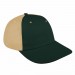 Hunter Green-Khaki Brushed Snapback Dad Cap 3Q Image