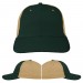 Hunter Green-Khaki Brushed Snapback Dad Cap VIRTUAL Image