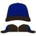 USA Made Royal Blue-Black Unstructured "Dad" Cap