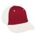 Red Unstructured "Dad"-White Back Half, Visor