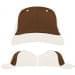 USA Made Brown-White Unstructured "Dad" Cap
