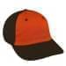 Orange Unstructured "Dad"-Black Back Half, Visor