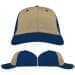 USA Made Khaki-Navy Unstructured "Dad" Cap
