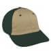 Khaki Unstructured "Dad"-Hunter Green Back Half, Visor