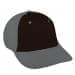 Black Unstructured "Dad"-Light Gray Back Half, Visor