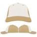 USA Made White-Khaki Unstructured "Dad" Cap