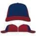 USA Made Navy-Red Unstructured "Dad" Cap